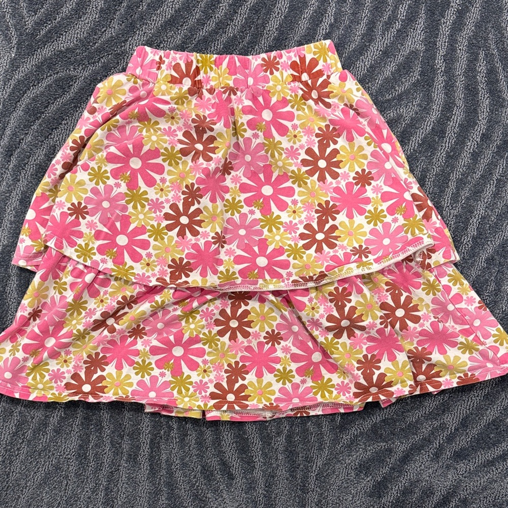 Tottini girls tiered floral skirt